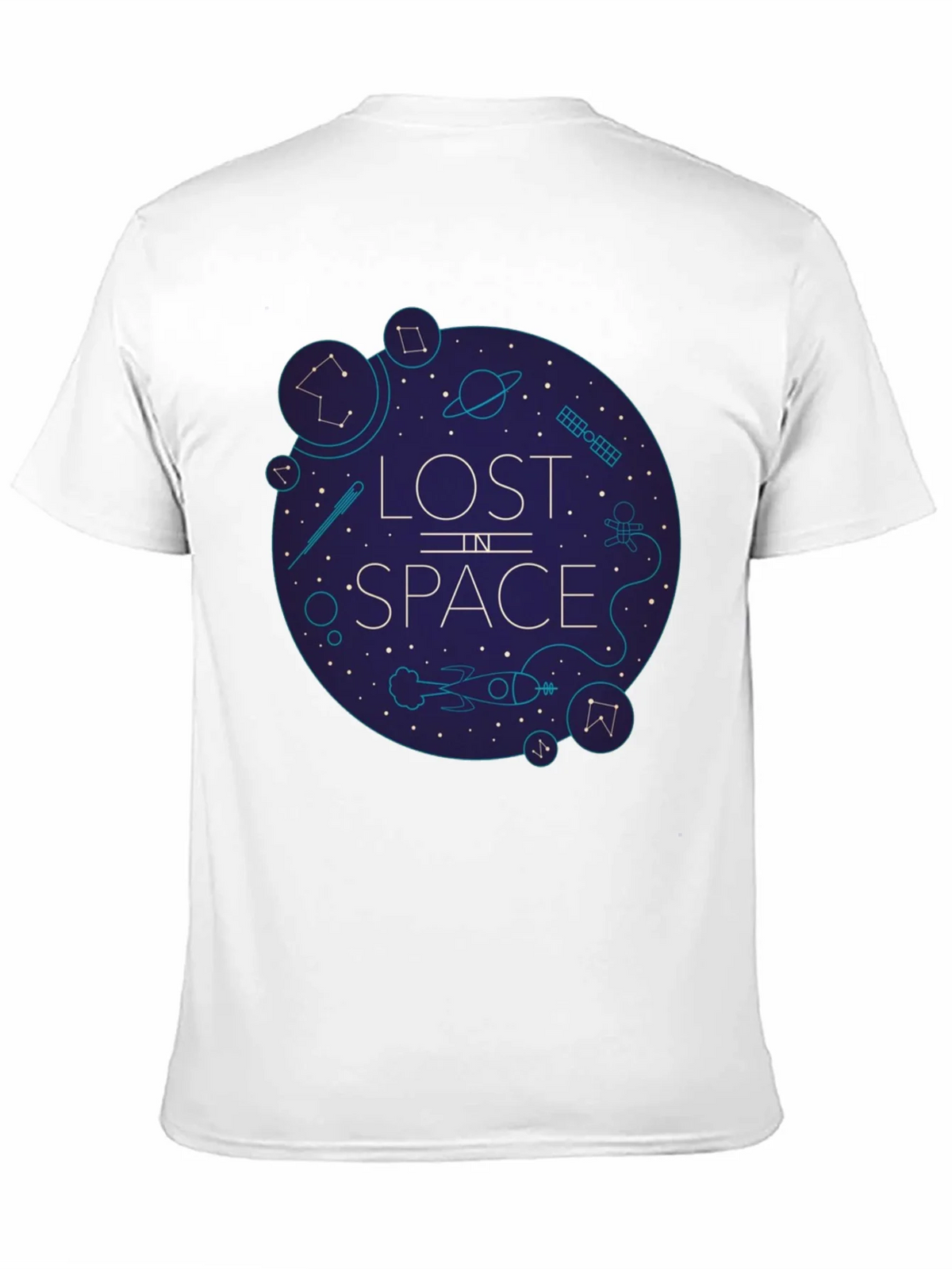 Lost in Space Graphic Tee - Black Cotton Blend product image 10