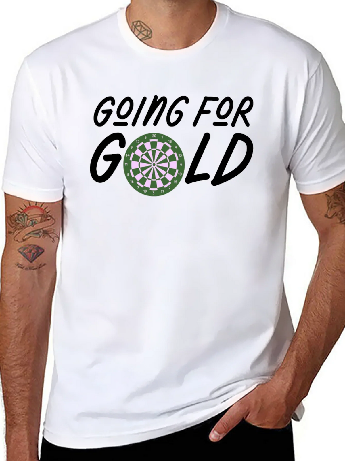 Going For Gold Dartboard Graphic T-Shirt product image 5
