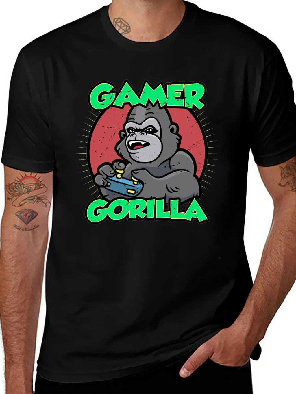 Gamer Gorilla T-Shirt - Funny Gaming Apparel product image 1