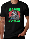 Gamer Gorilla T-Shirt - Funny Gaming Apparel product image 1