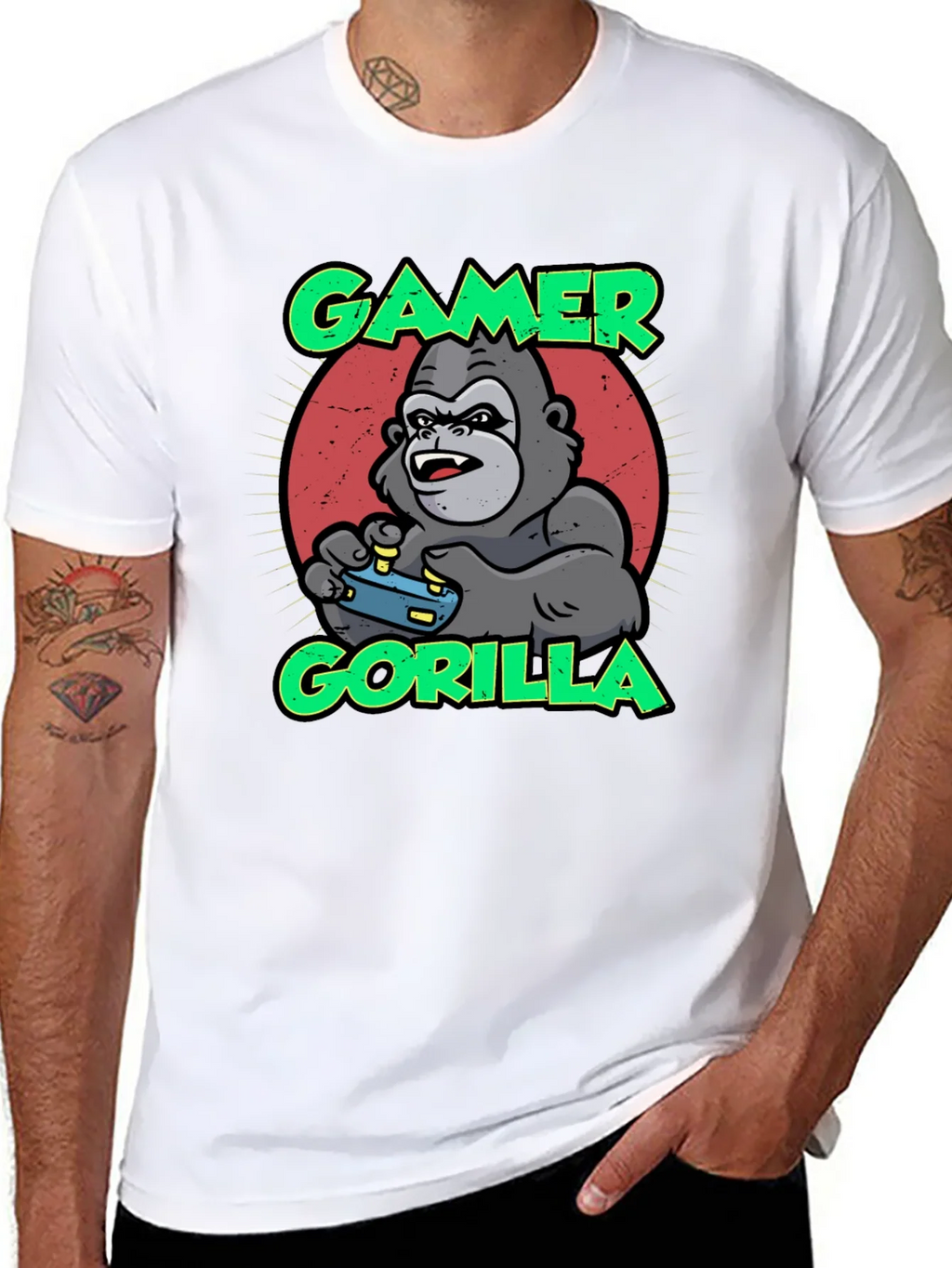 Gamer Gorilla T-Shirt - Funny Gaming Apparel product image 7