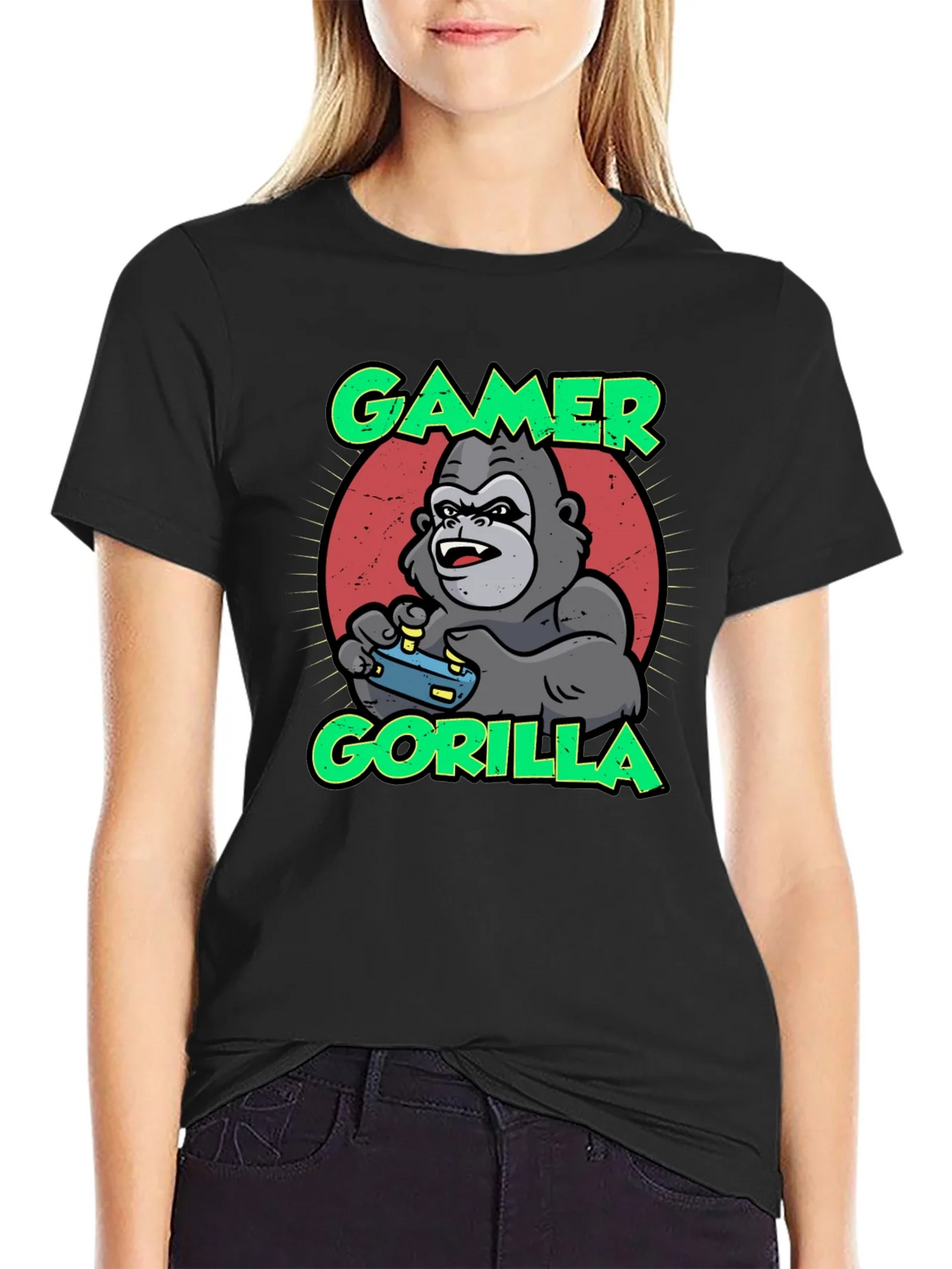 Gamer Gorilla T-Shirt - Funny Gaming Apparel product image 2