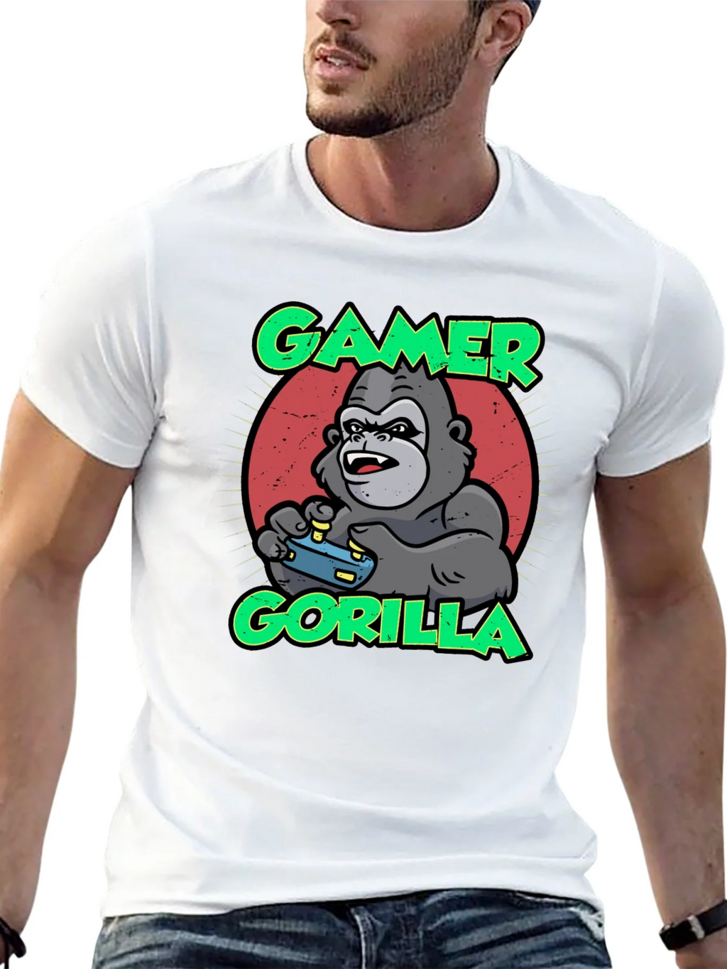 Gamer Gorilla T-Shirt - Funny Gaming Apparel product image 12