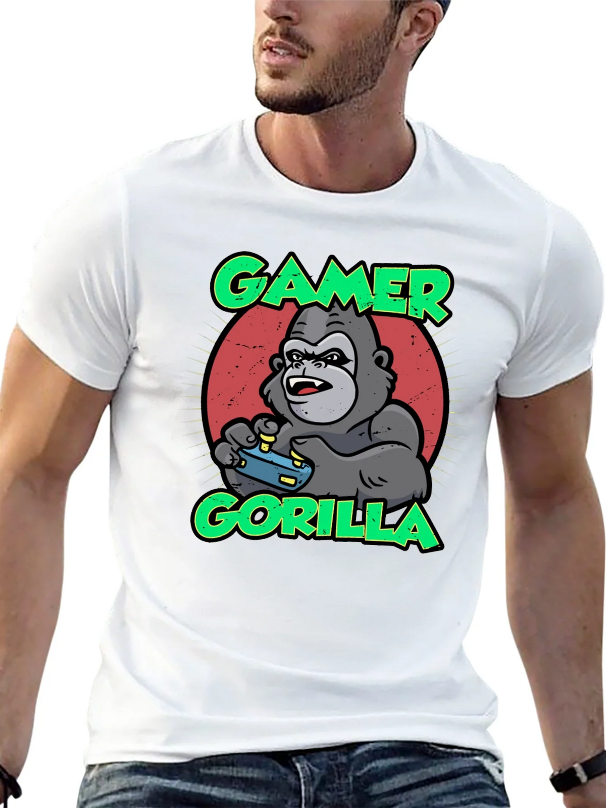 Gamer Gorilla T-Shirt - Funny Gaming Apparel product image 12