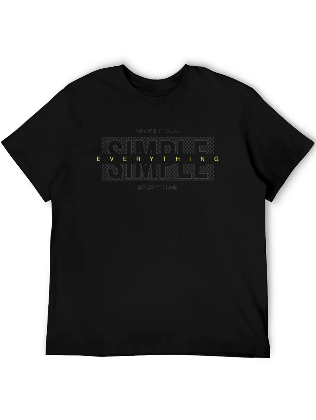 Simple Everything Tee - Black Graphic T-Shirt product image 5