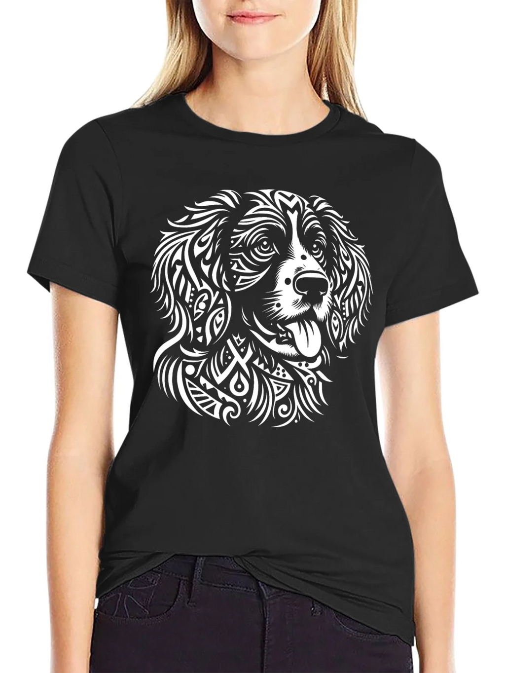Dog Lover T-Shirt: Abstract Canine Art Tee product image 2
