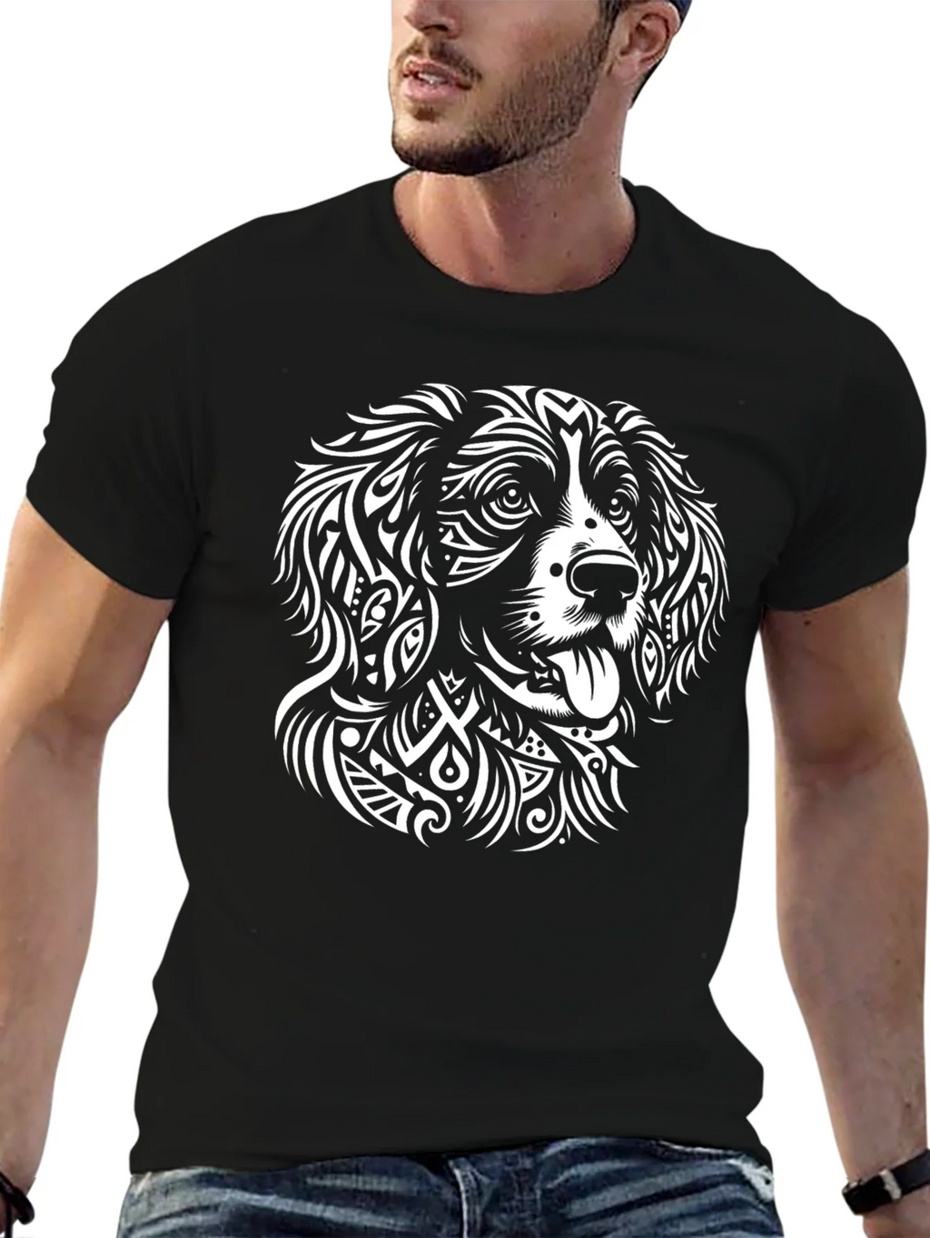 Dog Lover T-Shirt: Abstract Canine Art Tee product image 6