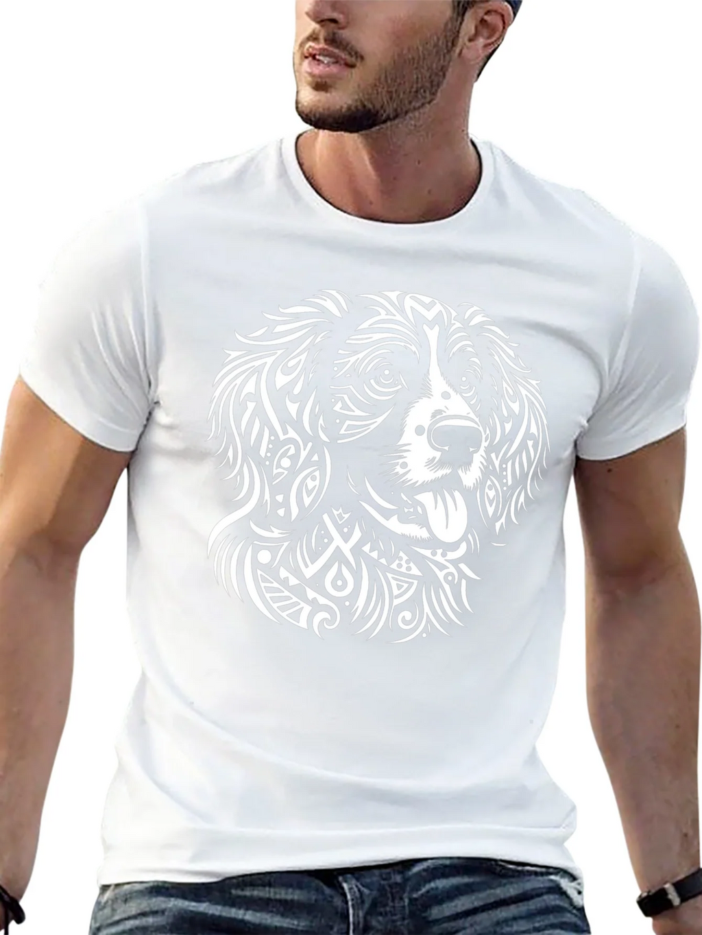 Dog Lover T-Shirt: Abstract Canine Art Tee product image 12