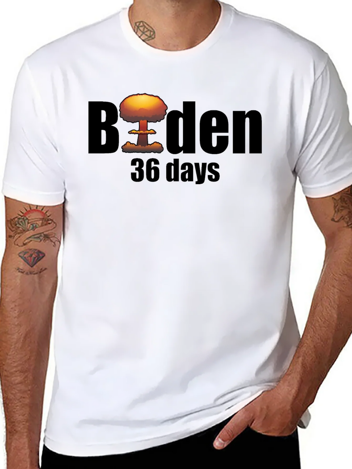 Biden 36 Days T-Shirt - Political Humor Tee product image 7