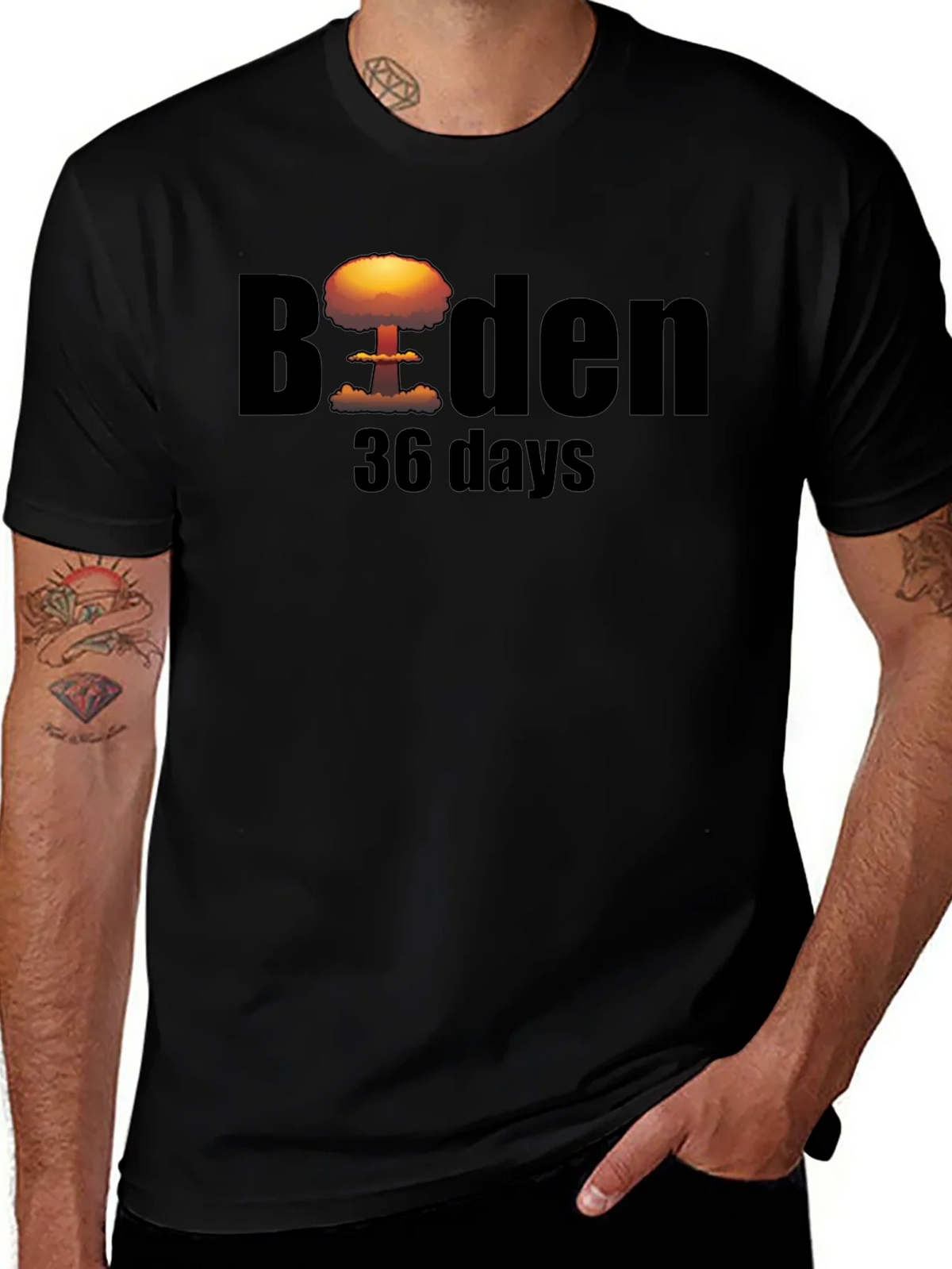 Biden 36 Days T-Shirt - Political Humor Tee product image 1