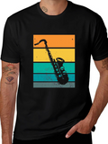 Retro Saxophone Graphic T-Shirt product image 1