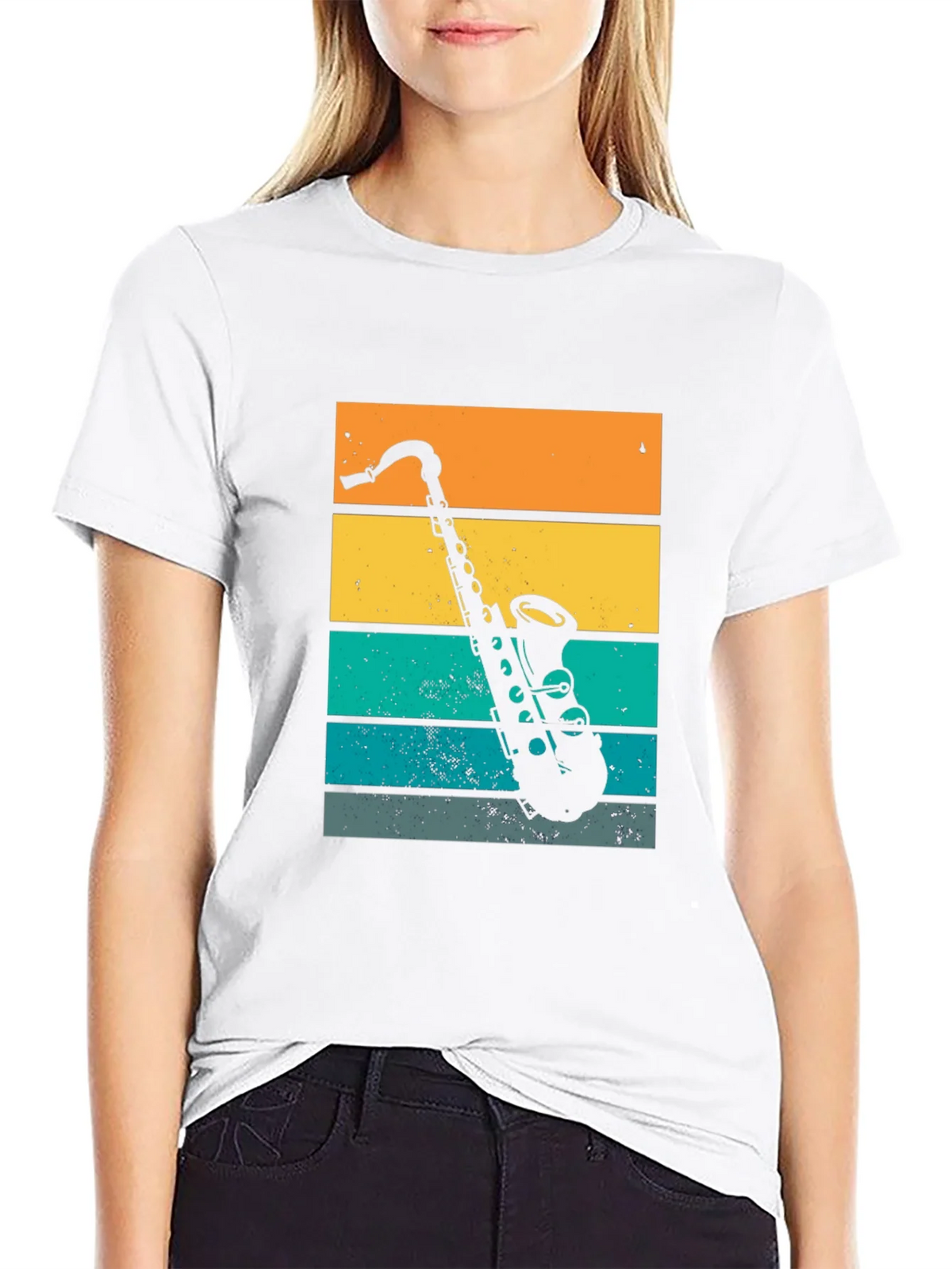 Retro Saxophone Graphic T-Shirt product image 8