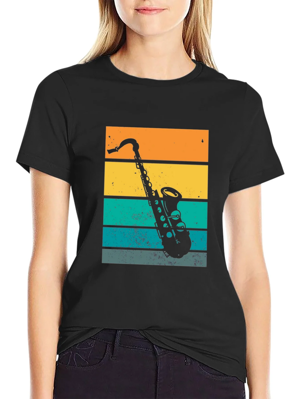 Retro Saxophone Graphic T-Shirt product image 2