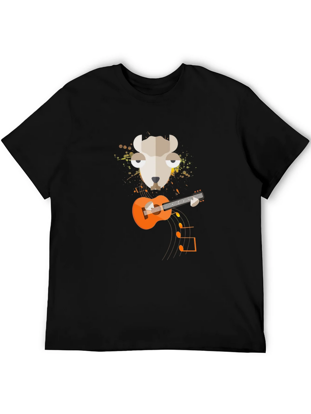 Llama Guitar Graphic Tee - Quirky Musician T-Shirt product image 5