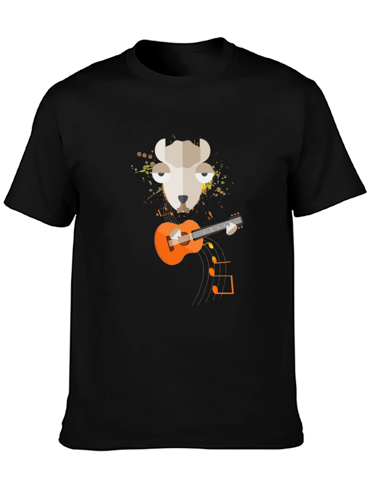 Llama Guitar Graphic Tee - Quirky Musician T-Shirt product image 3