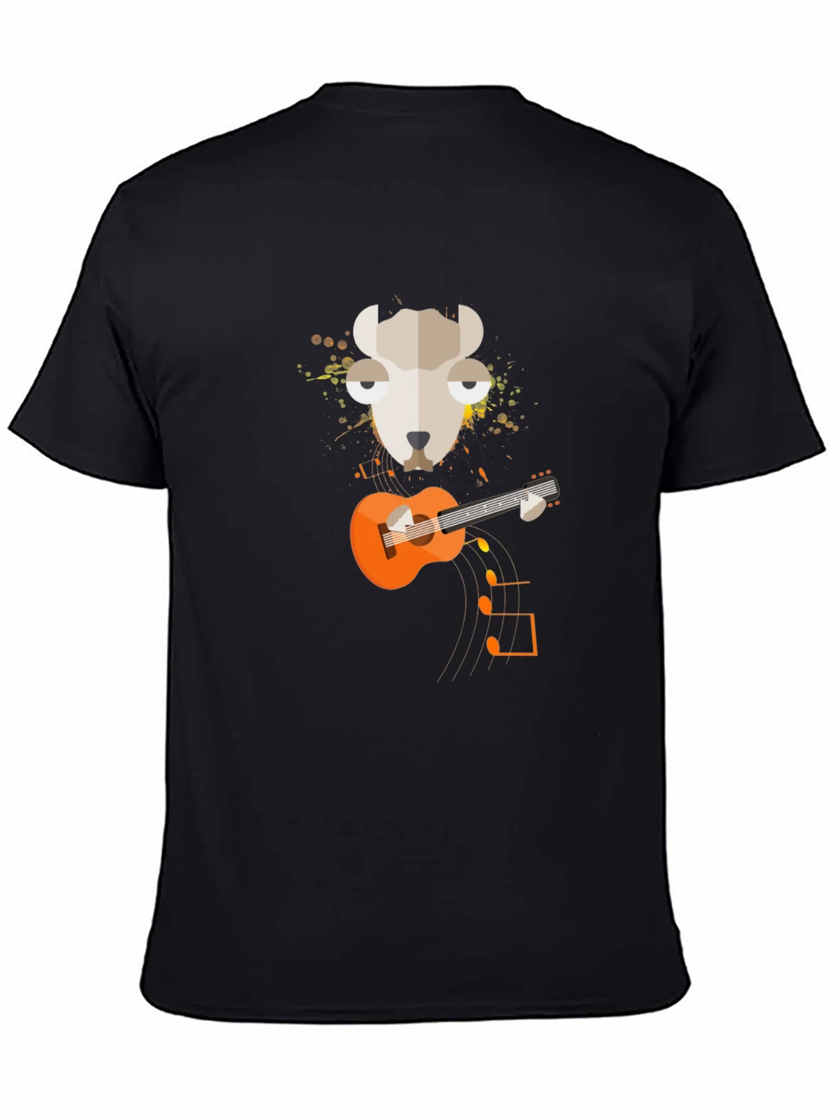Llama Guitar Graphic Tee - Quirky Musician T-Shirt product image 4