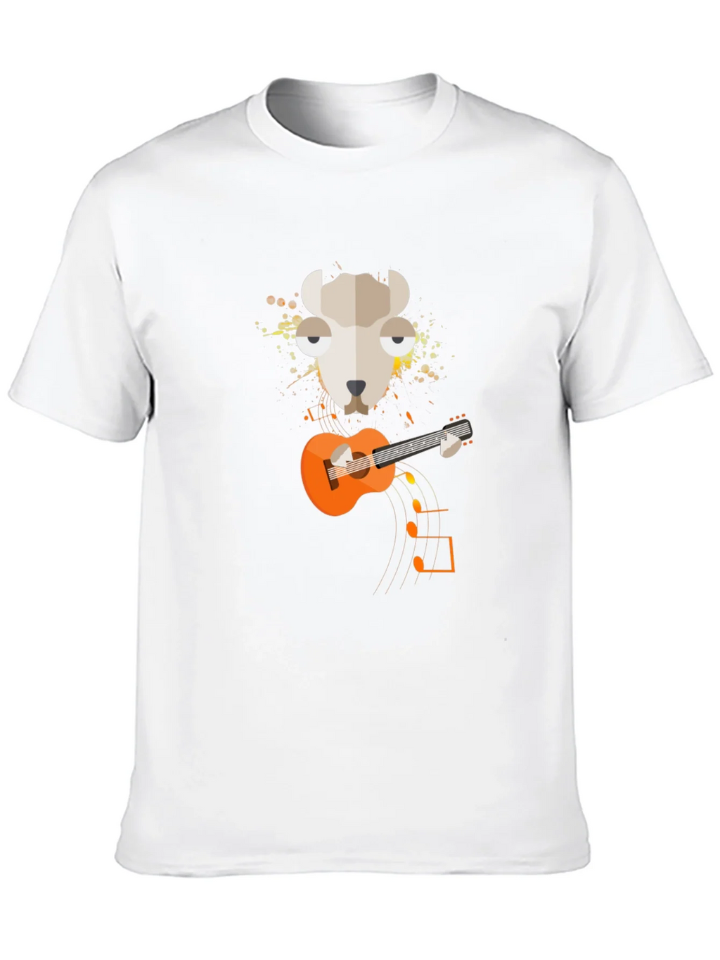 Llama Guitar Graphic Tee - Quirky Musician T-Shirt product image 9