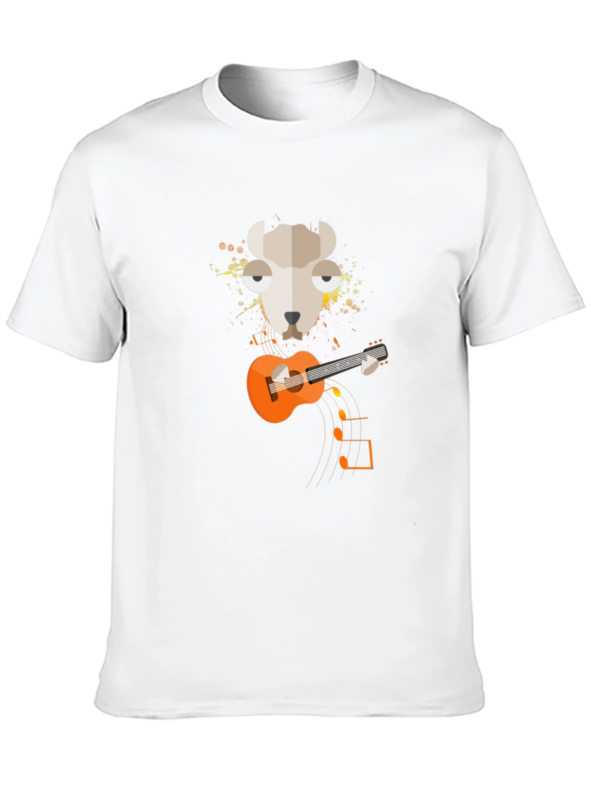Llama Guitar Graphic Tee - Quirky Musician T-Shirt product image 9