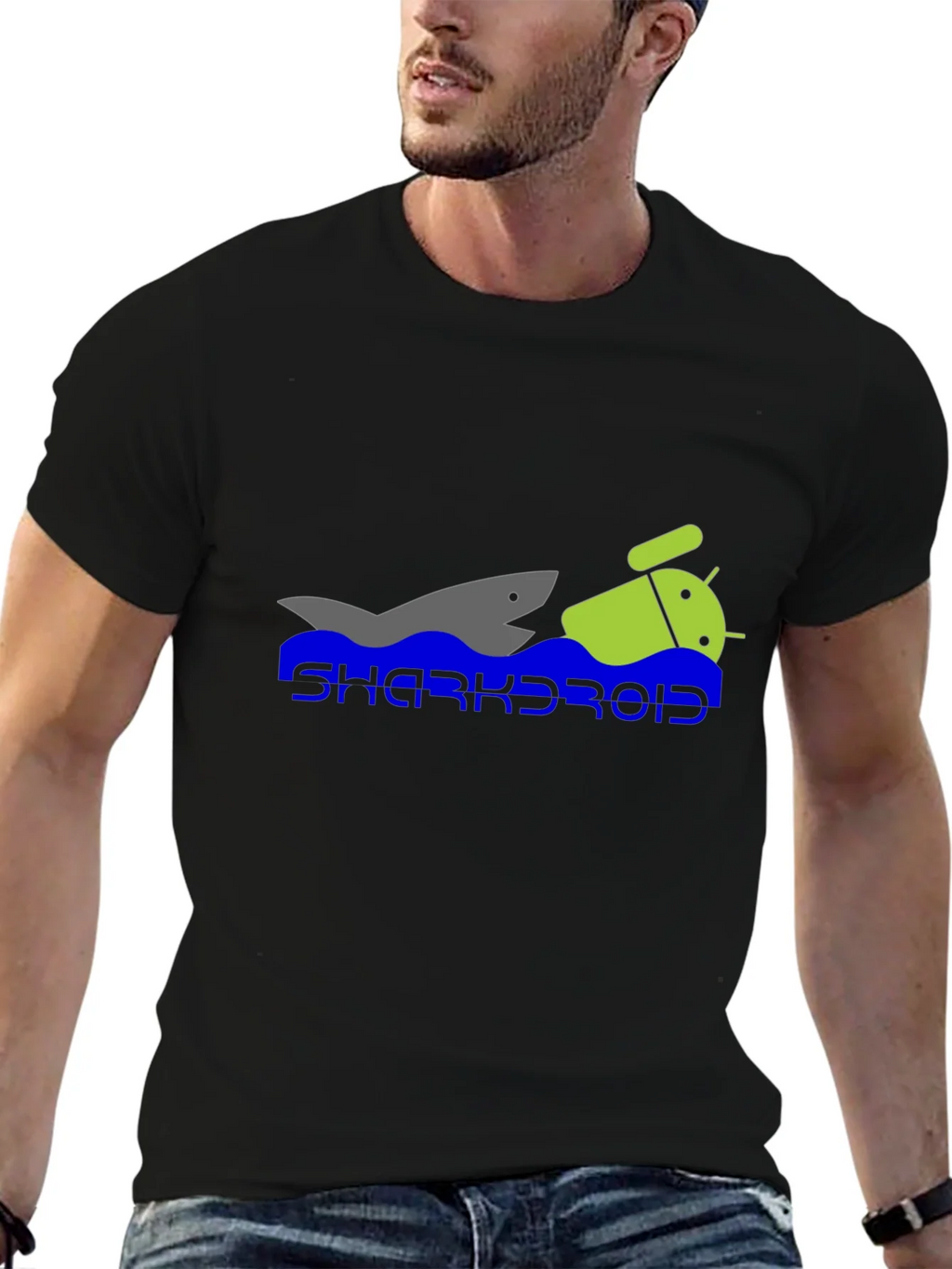 Sharkroid Graphic T-Shirt - Black product image 6