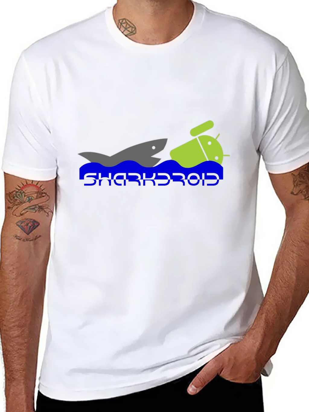 Sharkroid Graphic T-Shirt - Black product image 7