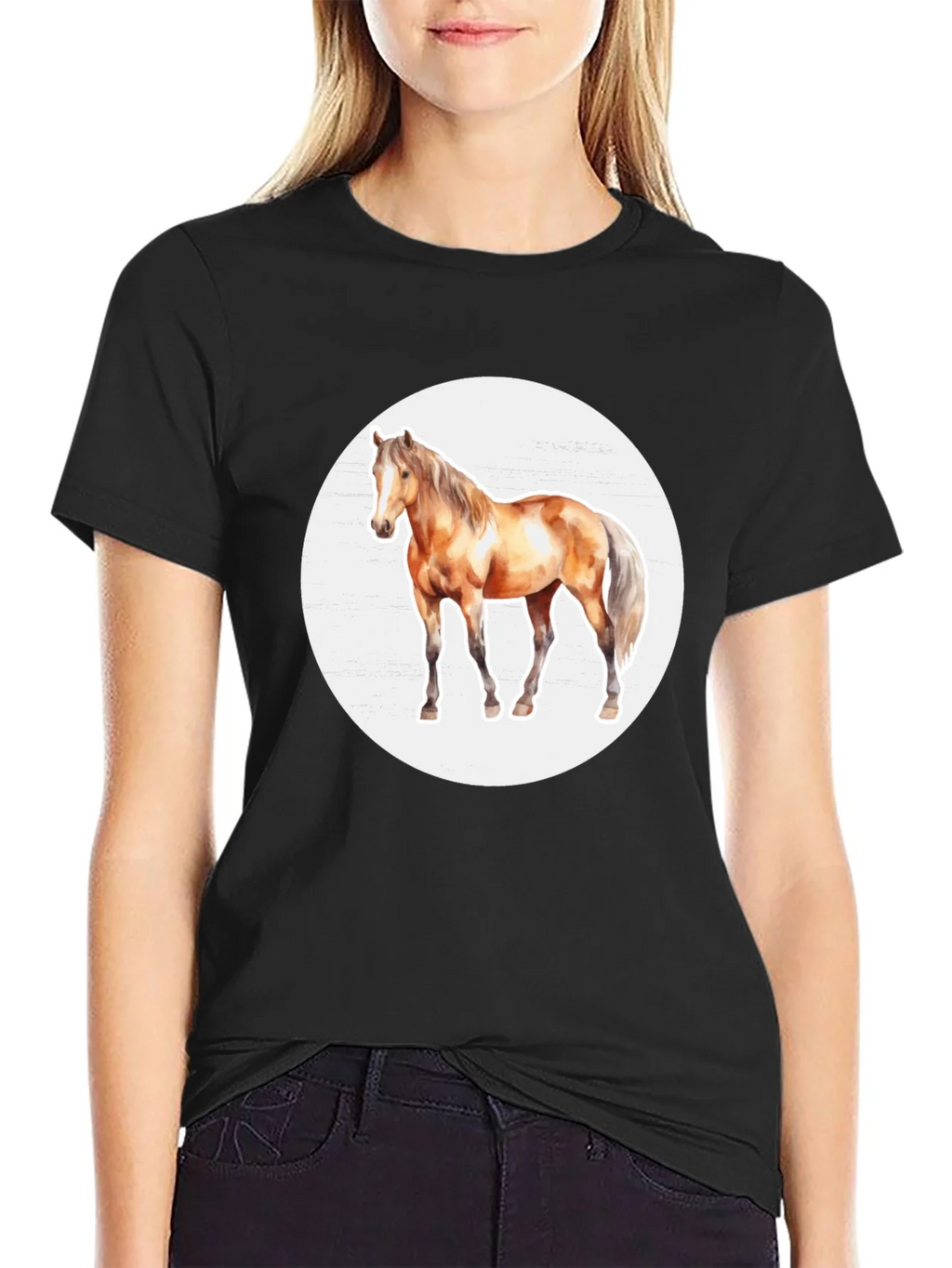 Horse Graphic Tee - Mens Black T-Shirt product image 2