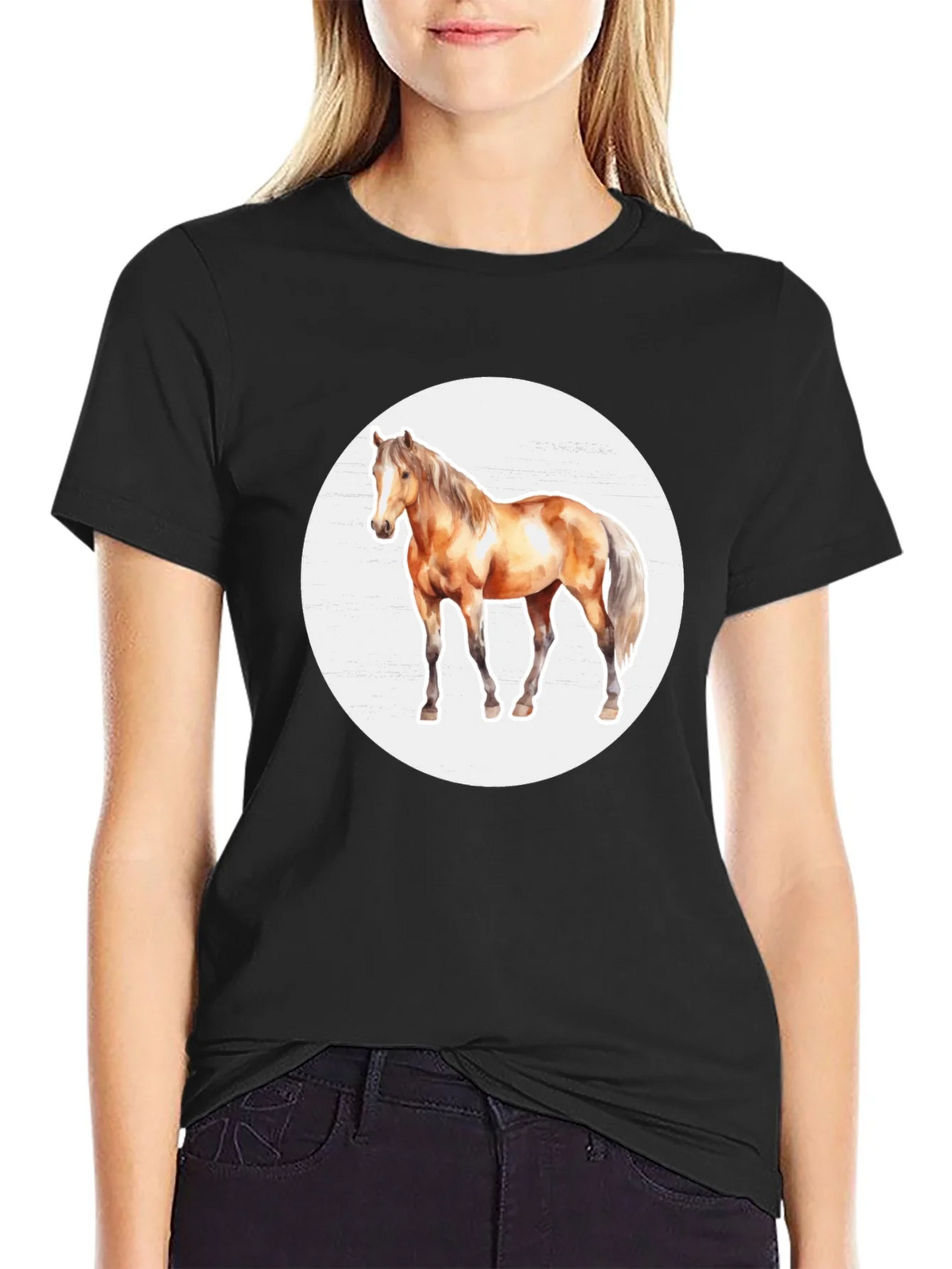 Horse Graphic Tee - Mens Black T-Shirt product image 2