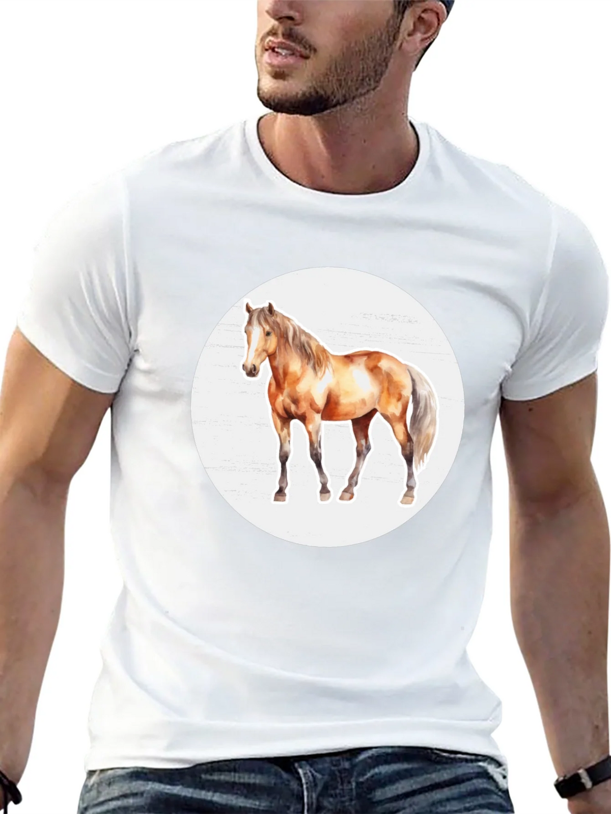 Horse Graphic Tee - Mens Black T-Shirt product image 12