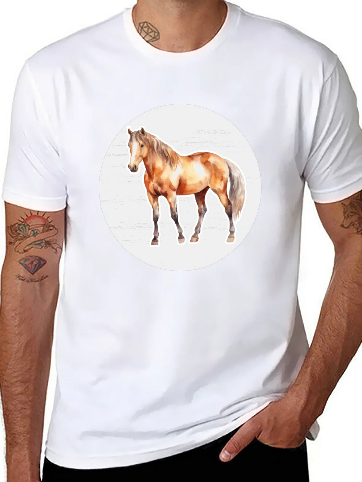 Horse Graphic Tee - Mens Black T-Shirt product image 7