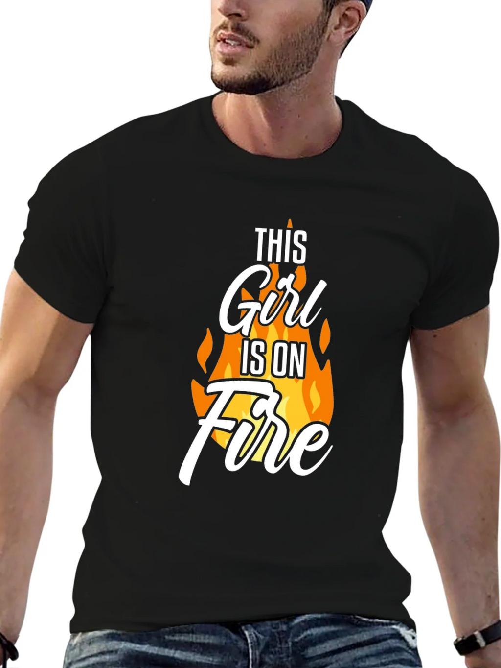 This Girl Is On Fire T-Shirt - Novelty Graphic Tee product image 2