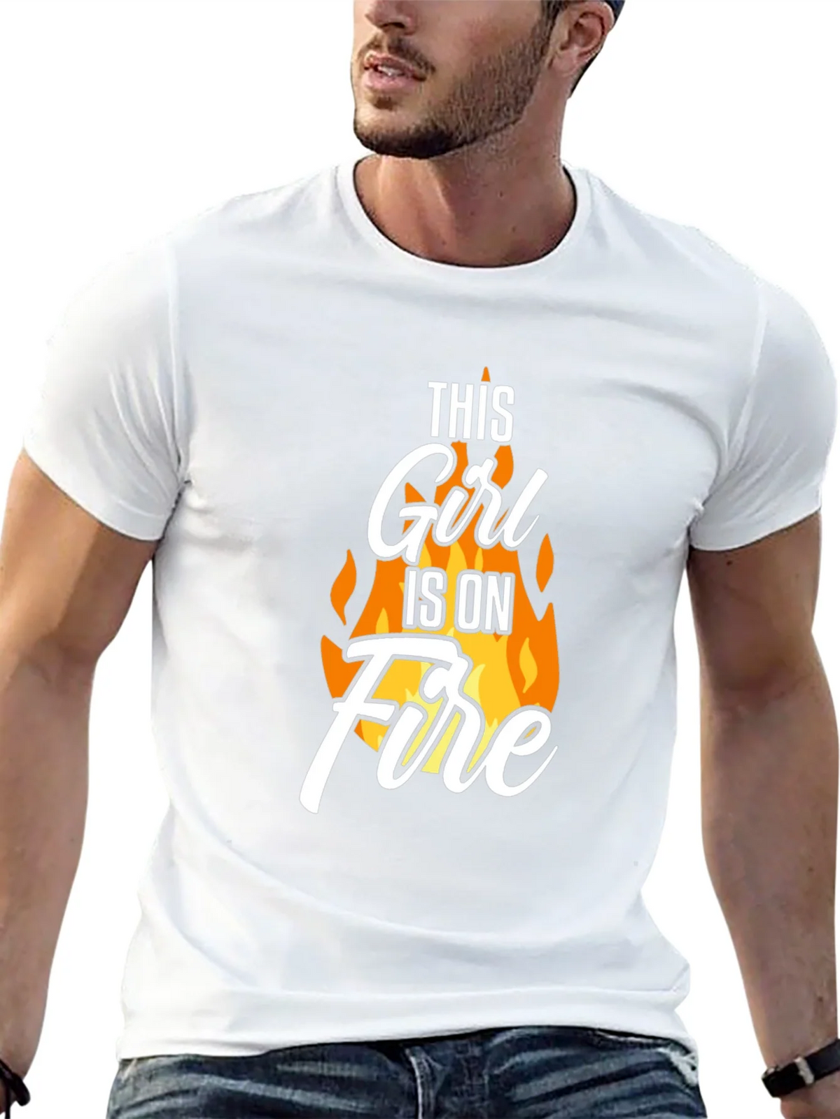 This Girl Is On Fire T-Shirt - Novelty Graphic Tee product image 6