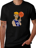 Cartoon Basketball Player Graphic Tee product image 1