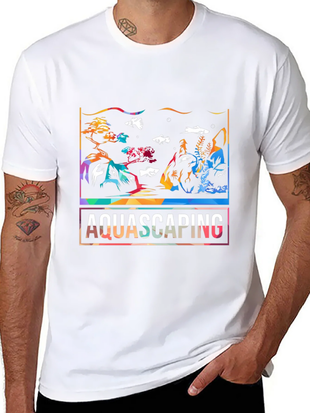 Aquascaping Graphic T-Shirt - Stylish Aquarium Art Tee product image 7