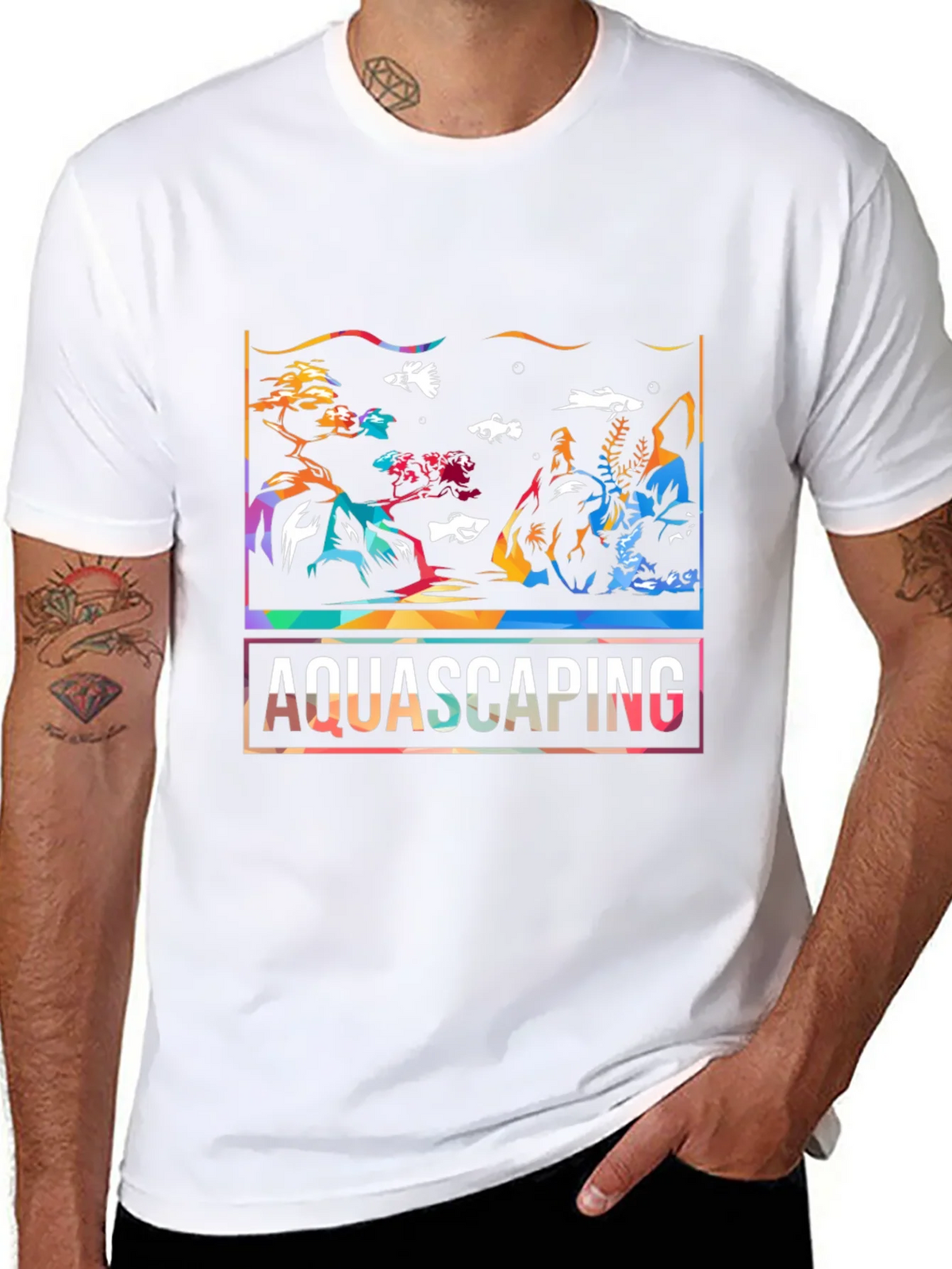 Aquascaping Graphic T-Shirt - Stylish Aquarium Art Tee product image 7