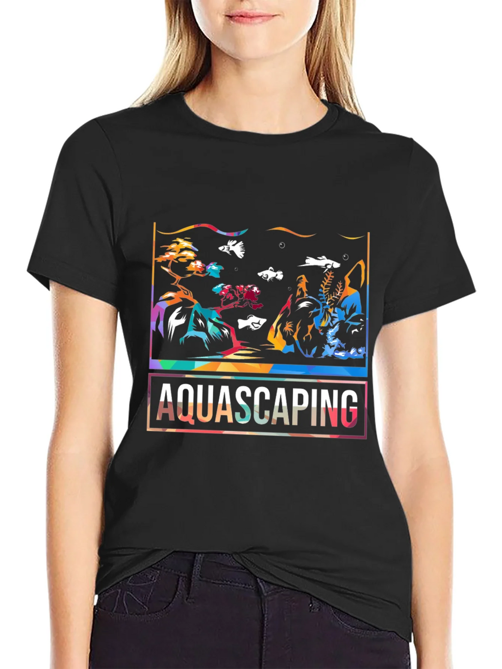 Aquascaping Graphic T-Shirt - Stylish Aquarium Art Tee product image 2