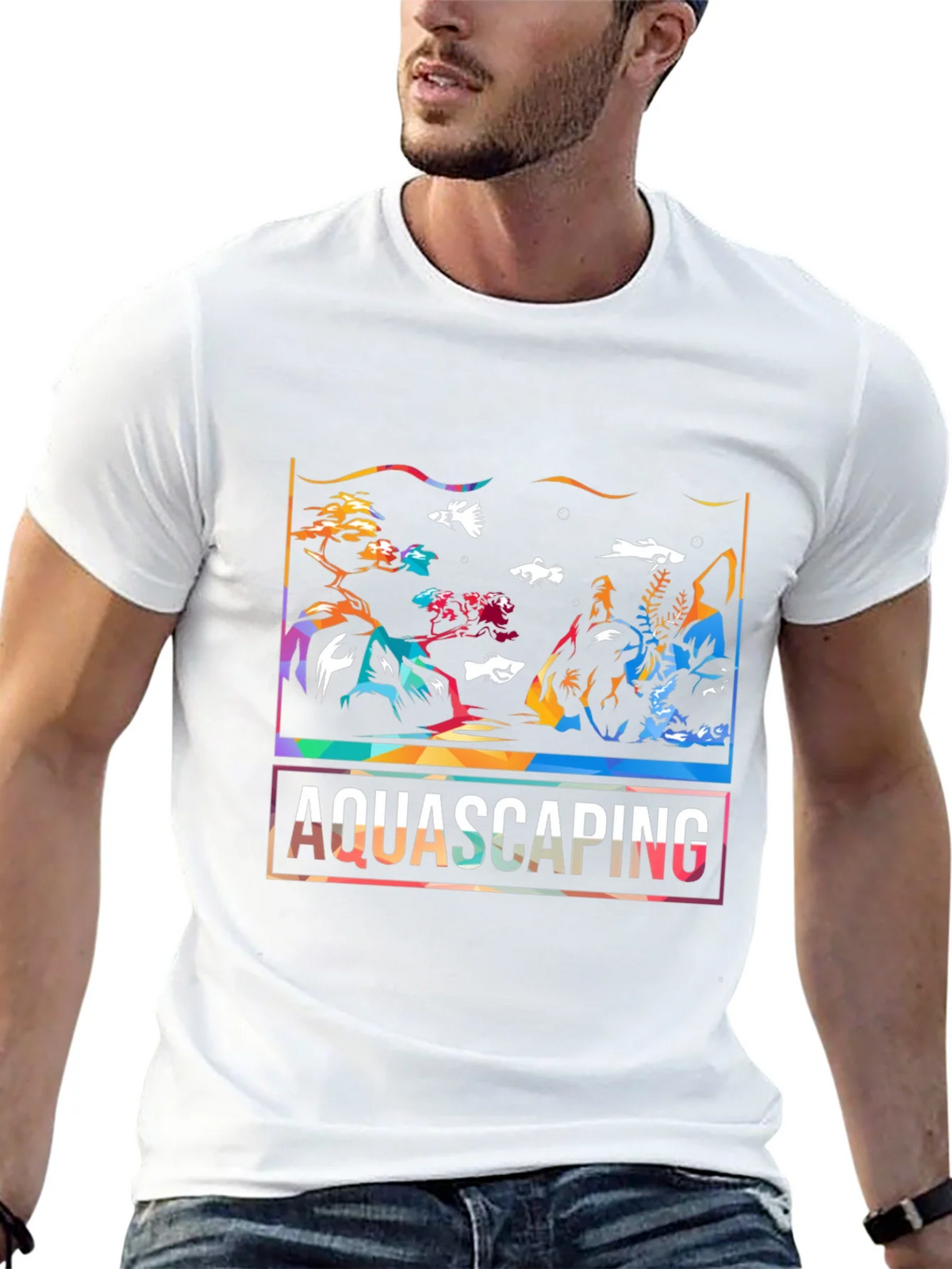 Aquascaping Graphic T-Shirt - Stylish Aquarium Art Tee product image 12