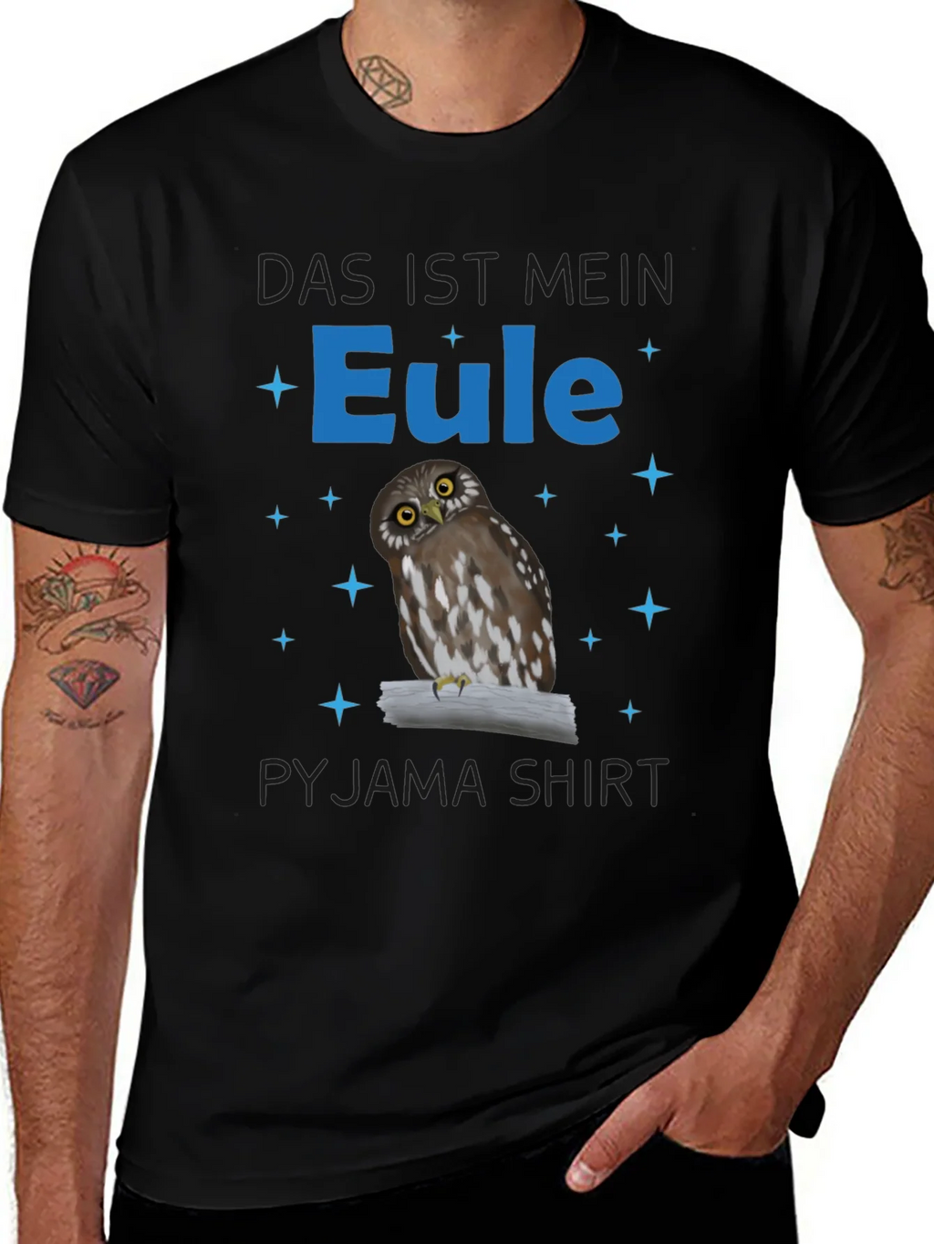 Owl Pyjama Shirt - Das ist Mein Eule product image 1