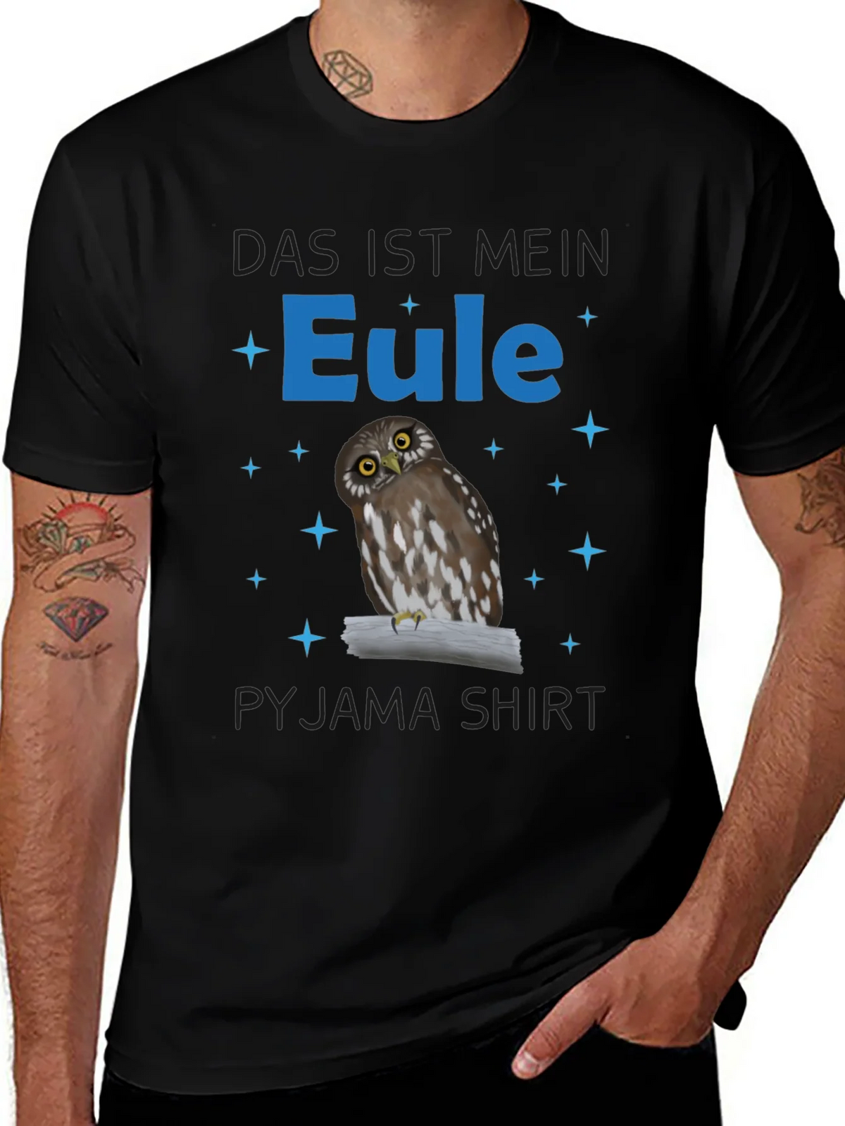 Owl Pyjama Shirt - Das ist Mein Eule product image 1