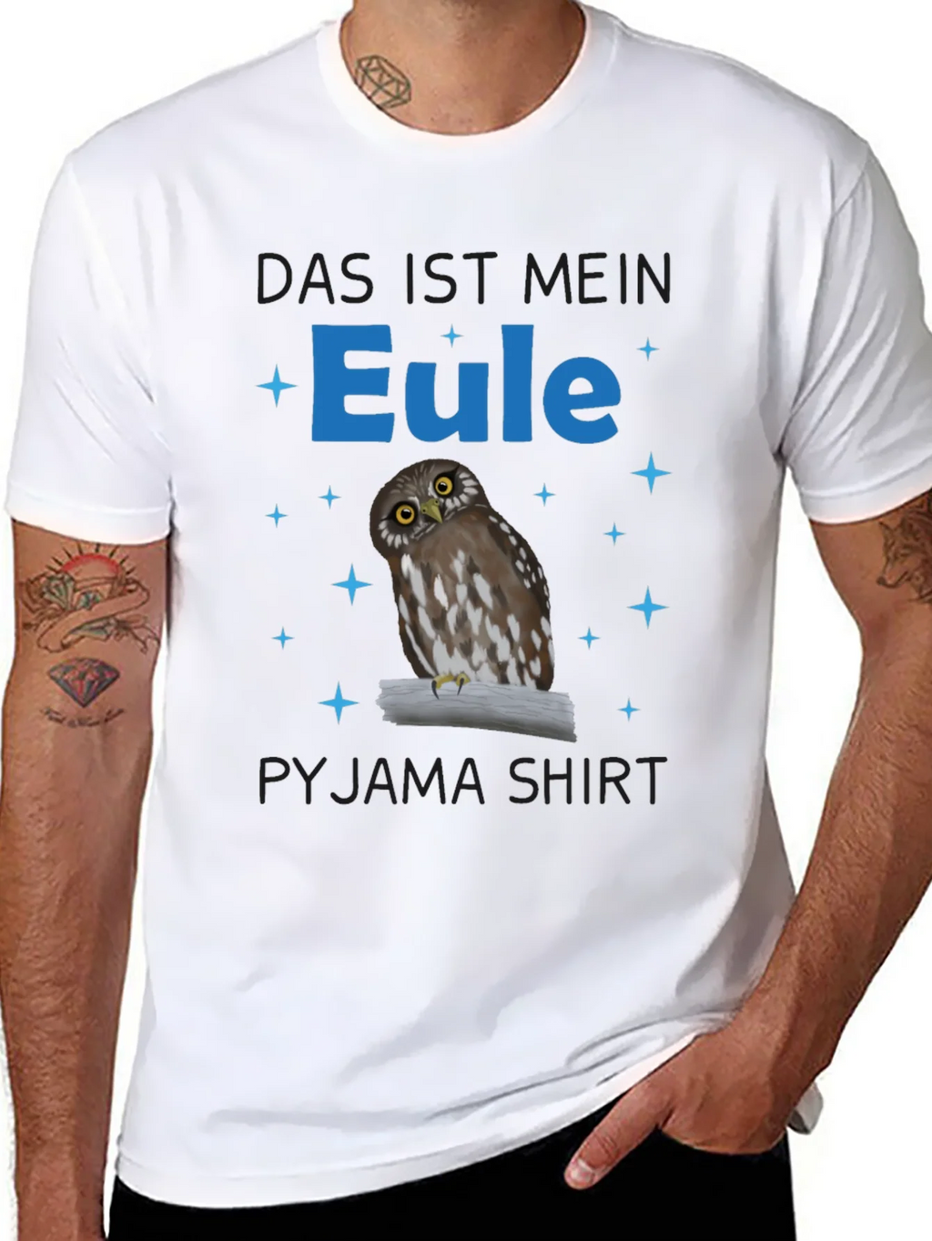 Owl Pyjama Shirt - Das ist Mein Eule product image 7