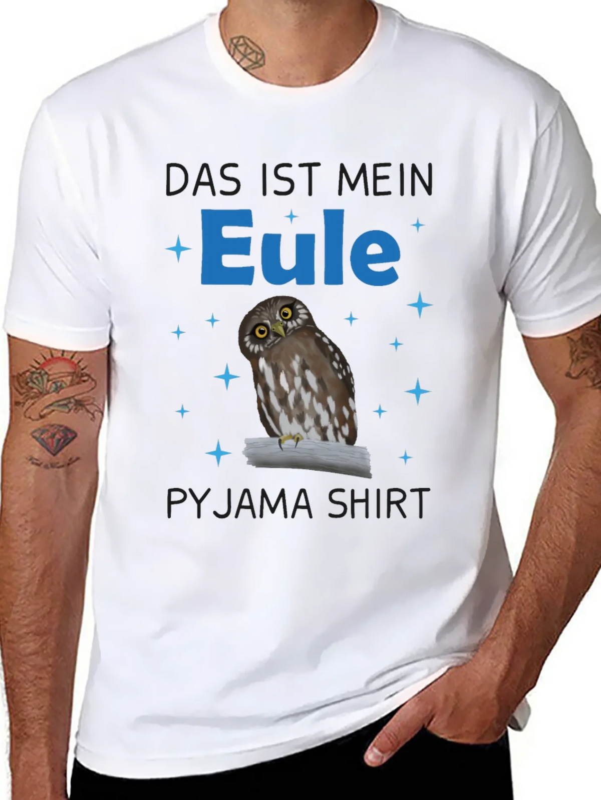 Owl Pyjama Shirt - Das ist Mein Eule product image 7