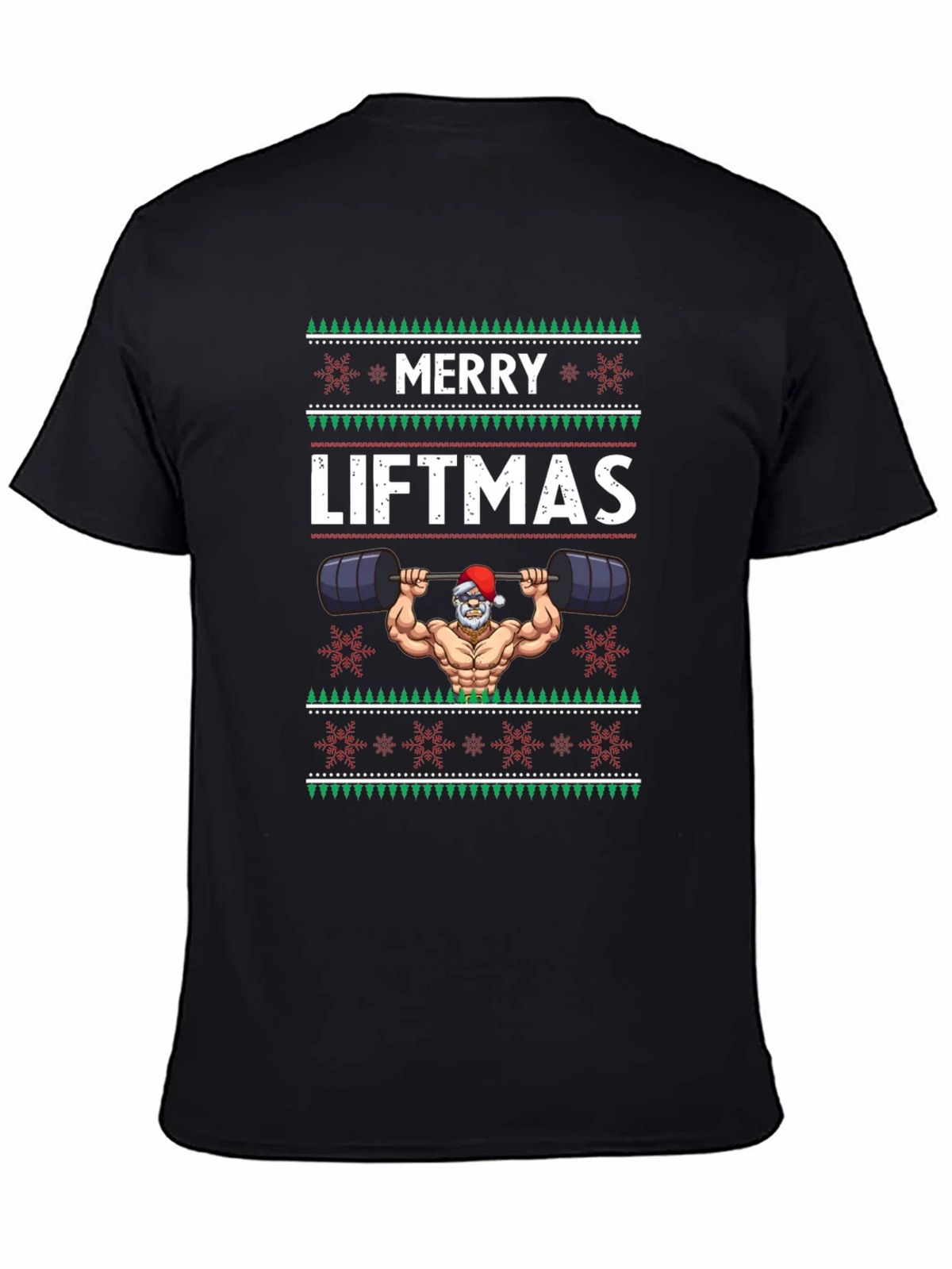 Merry Liftmas T-Shirt - Santa Bodybuilder product image 4