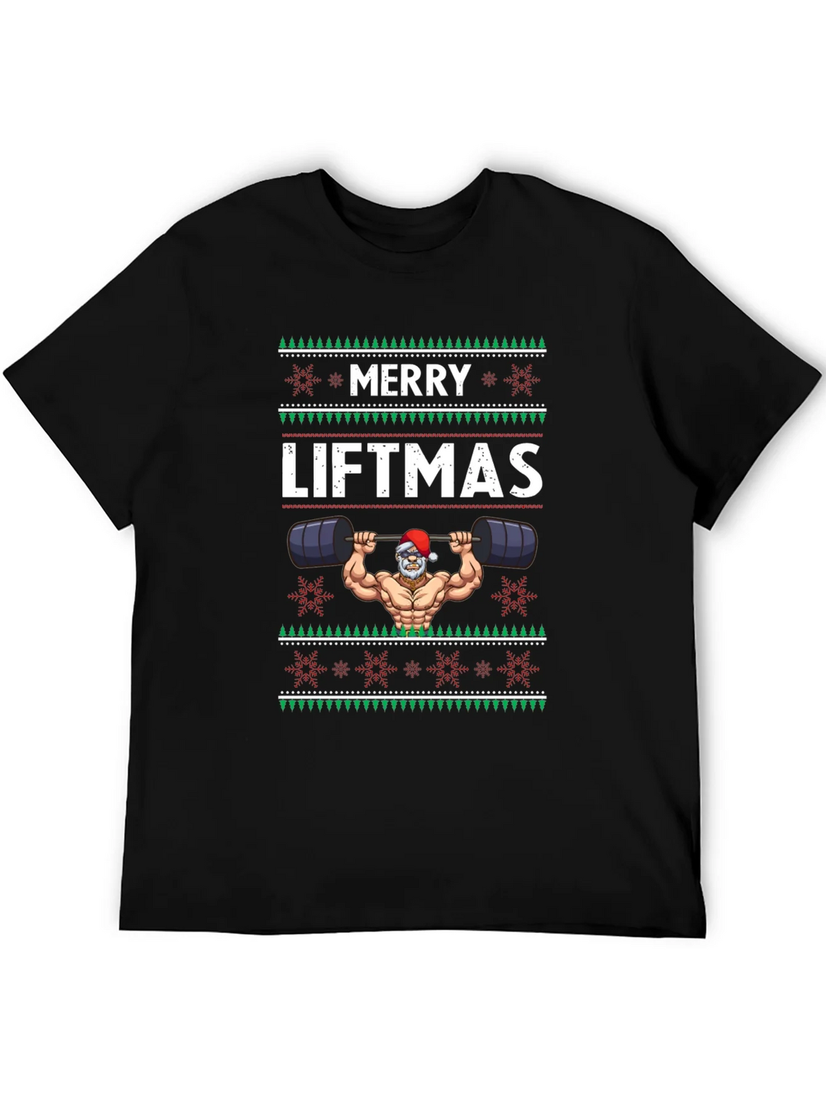 Merry Liftmas T-Shirt - Santa Bodybuilder product image 5
