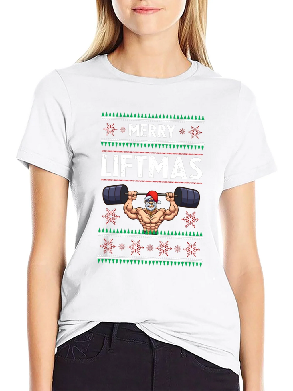 Merry Liftmas T-Shirt - Santa Bodybuilder product image 8
