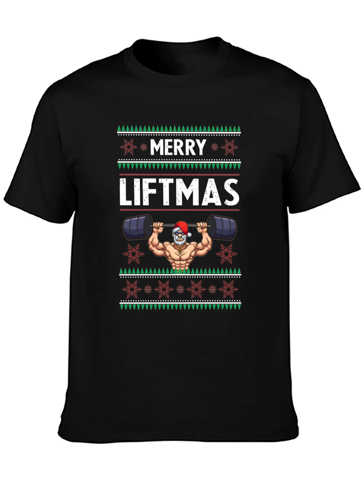Merry Liftmas T-Shirt - Santa Bodybuilder product image 3
