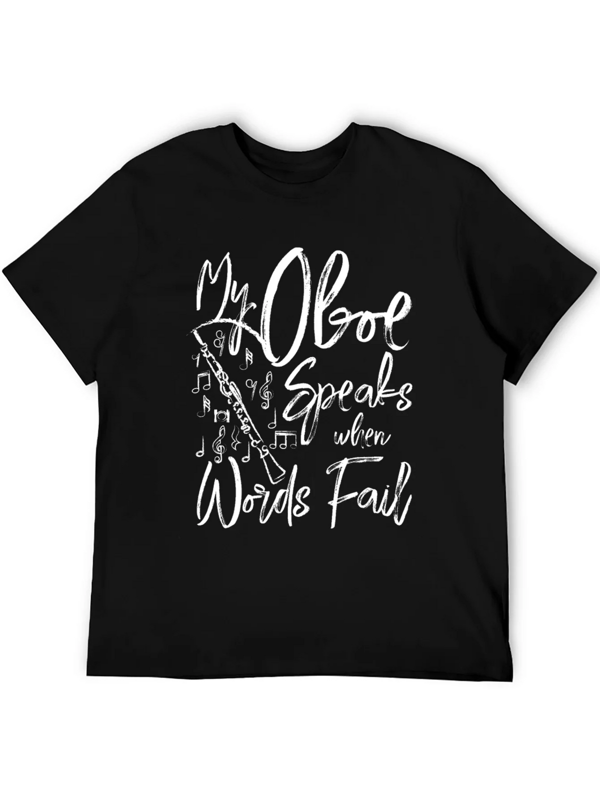 My Oboe Speaks T-Shirt - Music Lover Tee product image 5