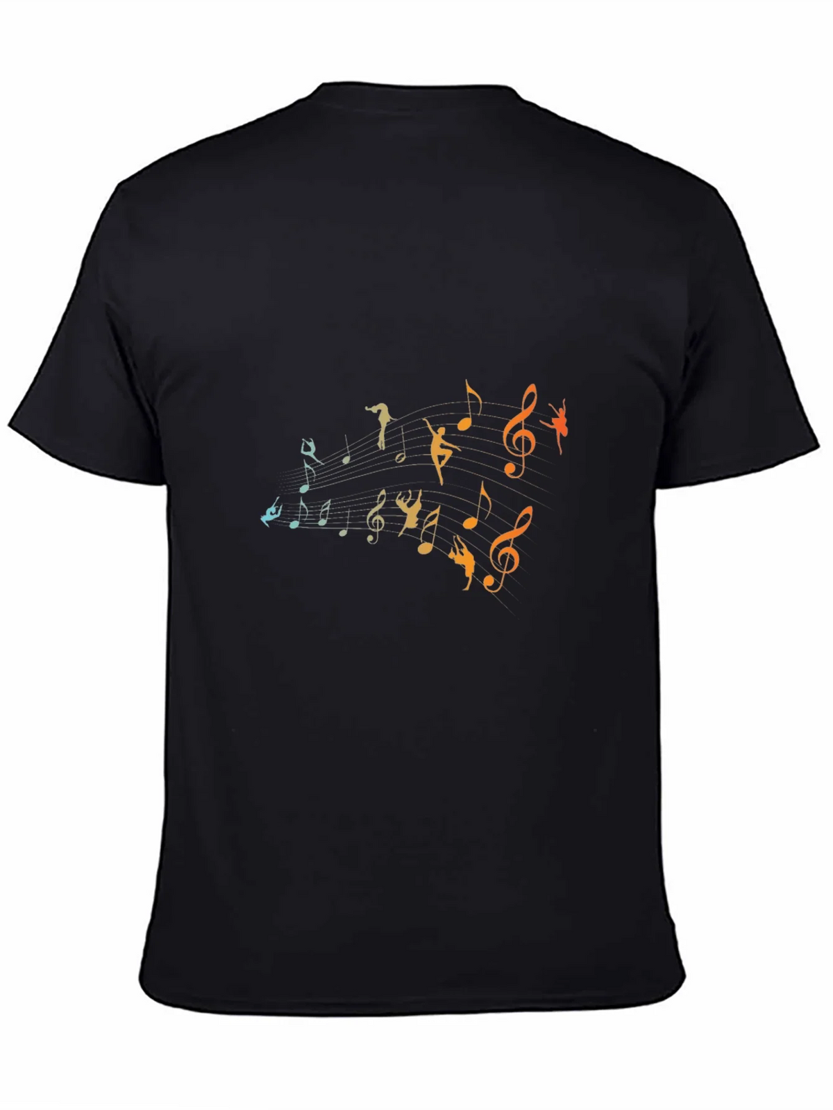 Musical Dancer Graphic Black T-Shirt product image 3
