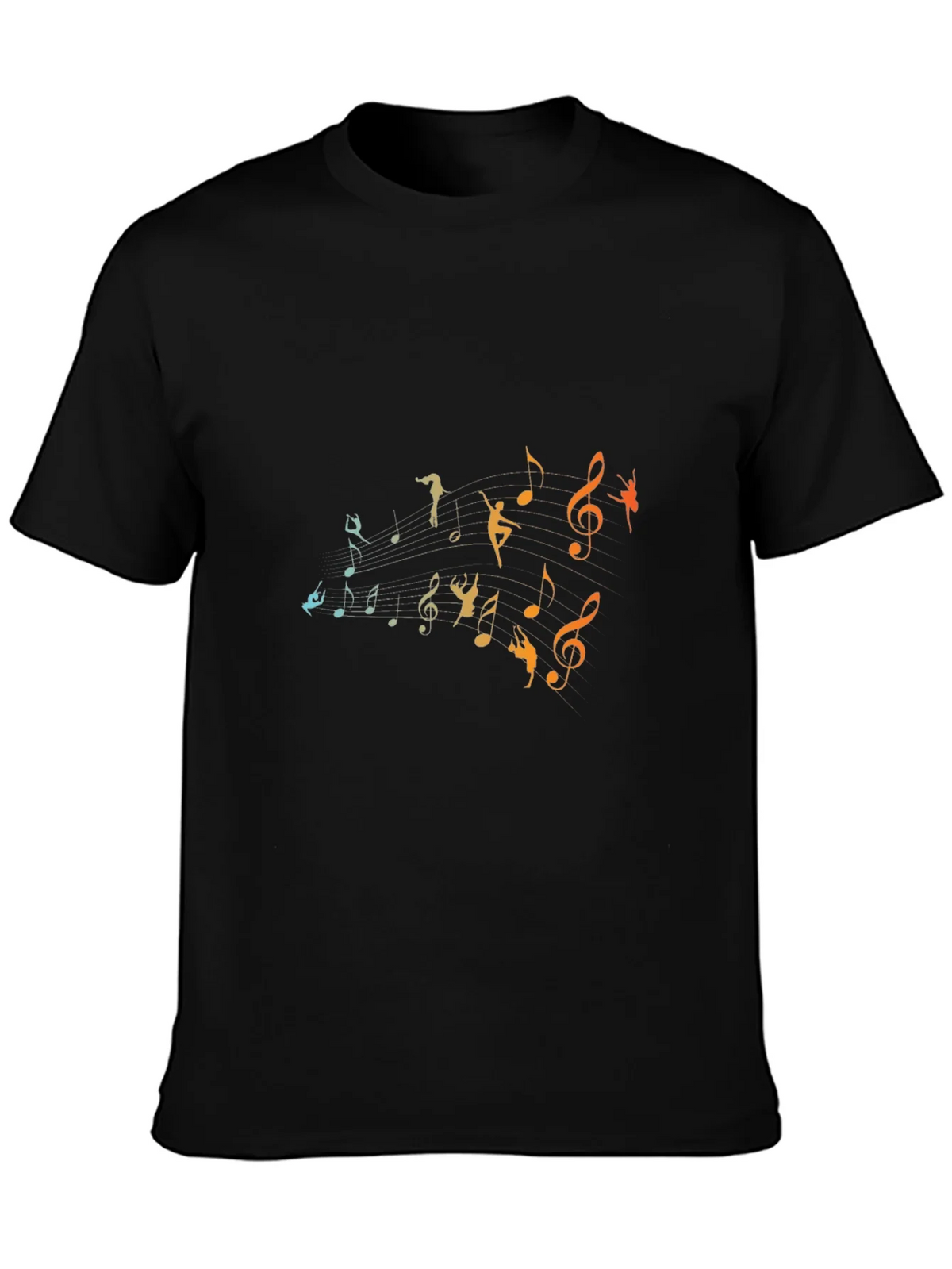 Musical Dancer Graphic Black T-Shirt product image 2