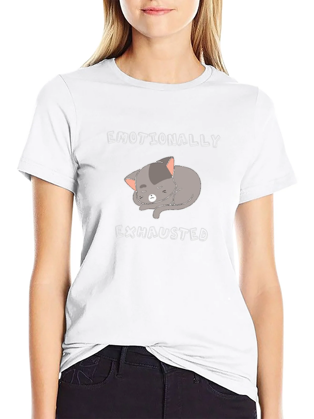 Emotionally Exhausted Cat T-Shirt - Unisex product image 5