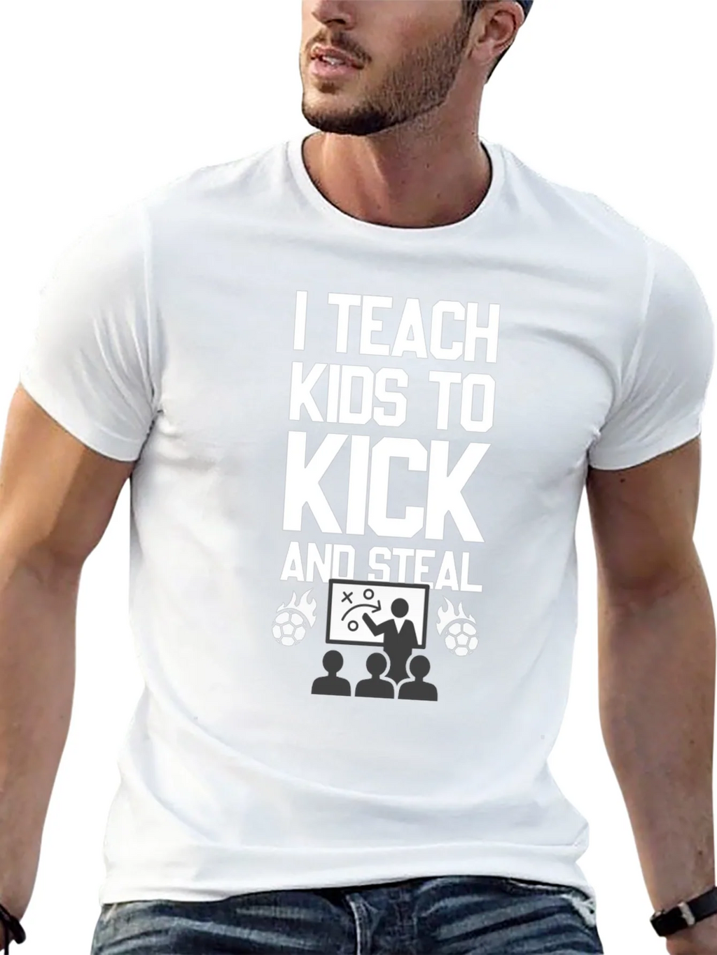 I Teach Kids to Kick and Steal T-Shirt product image 8