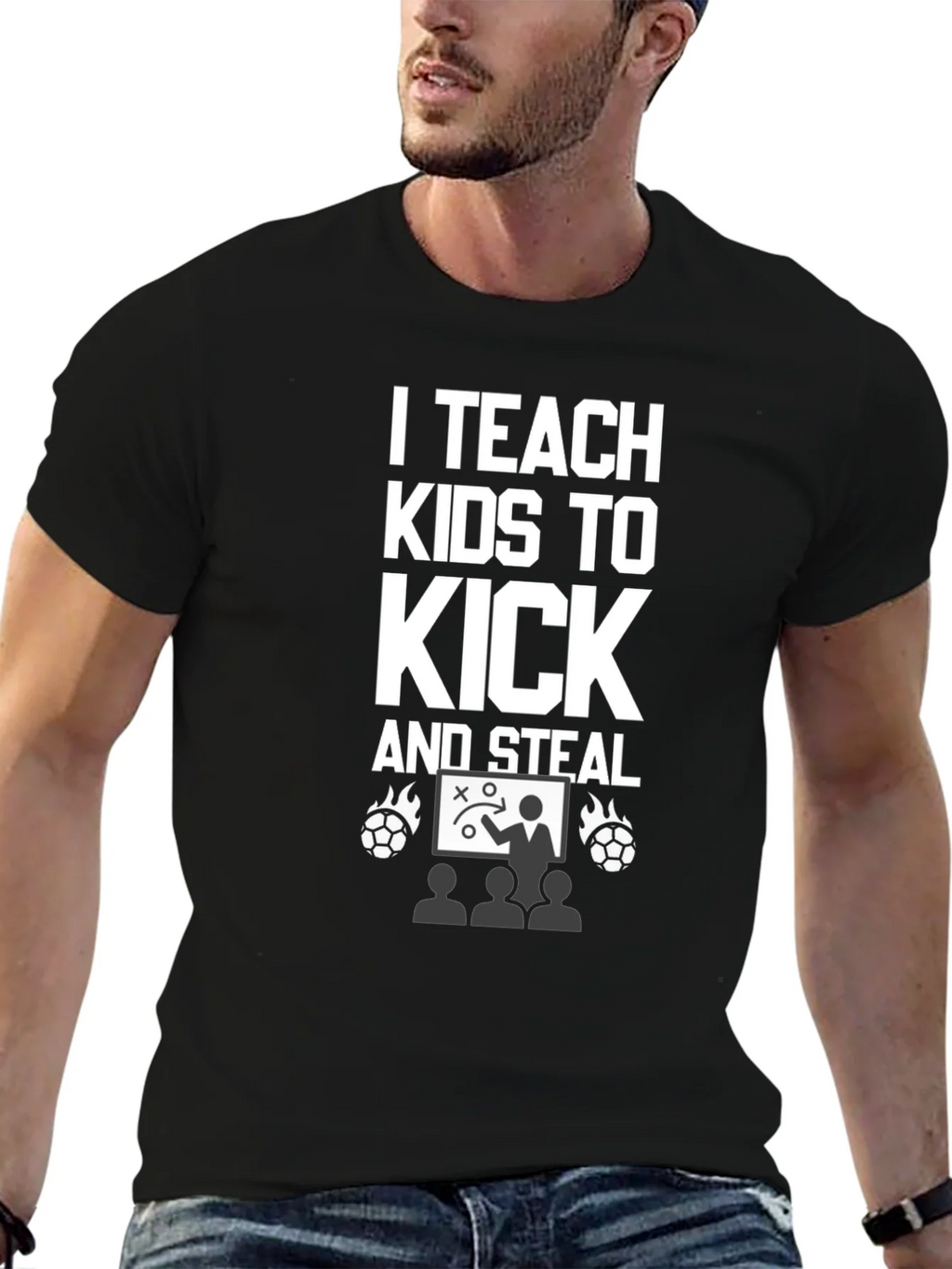 I Teach Kids to Kick and Steal T-Shirt product image 4