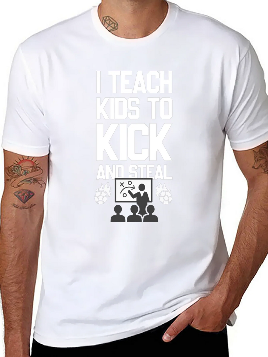 I Teach Kids to Kick and Steal T-Shirt product image 5